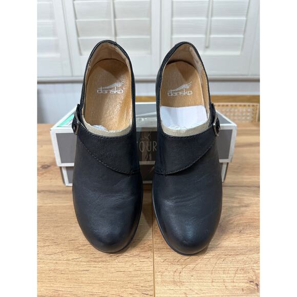 Dansko Marisa Oxford Flats Black Nubuck Leather Size 6.5/7 US 37 EU Arch Support - Picture 7 of 15